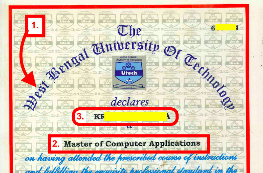 Master of Computer Applications gegree